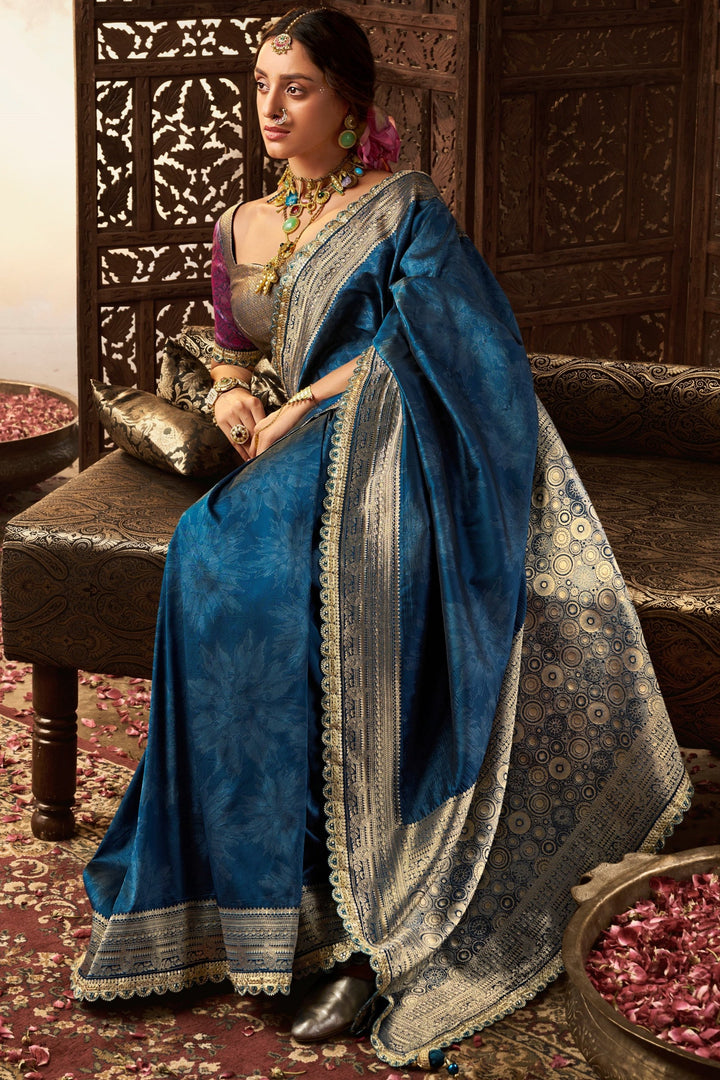 Kusum Kunj Banarasi Soft Silk Saree