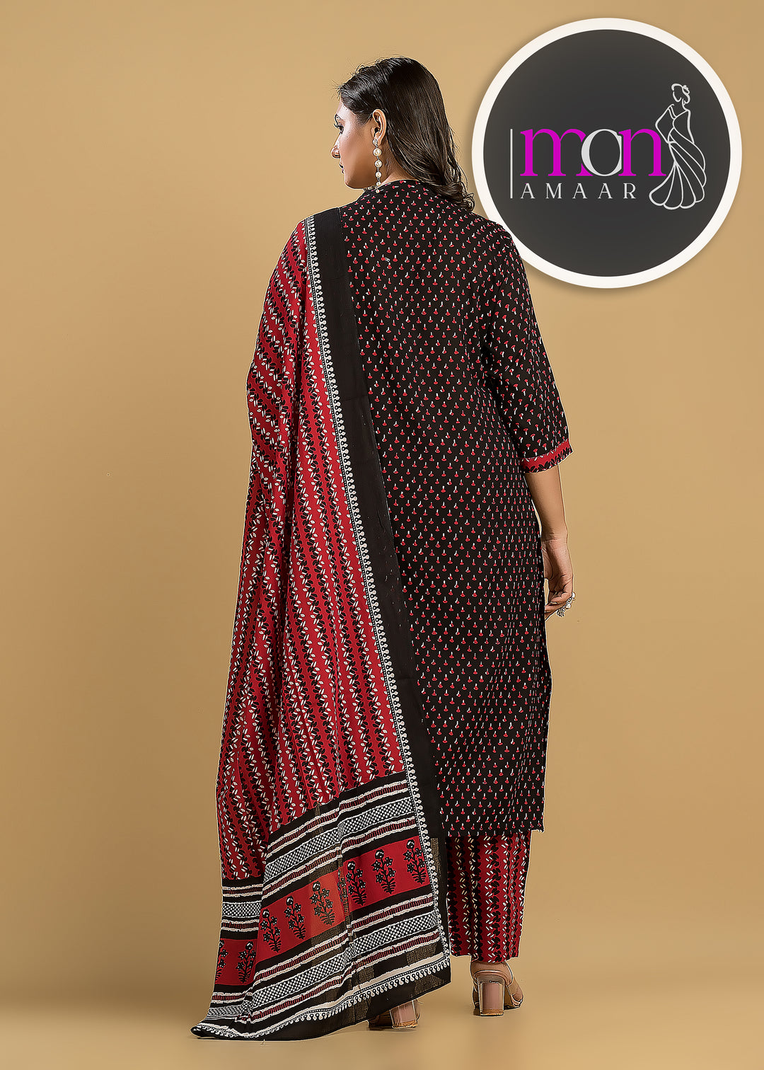 Breath Taking Angrakha Style Designer Kurti Set