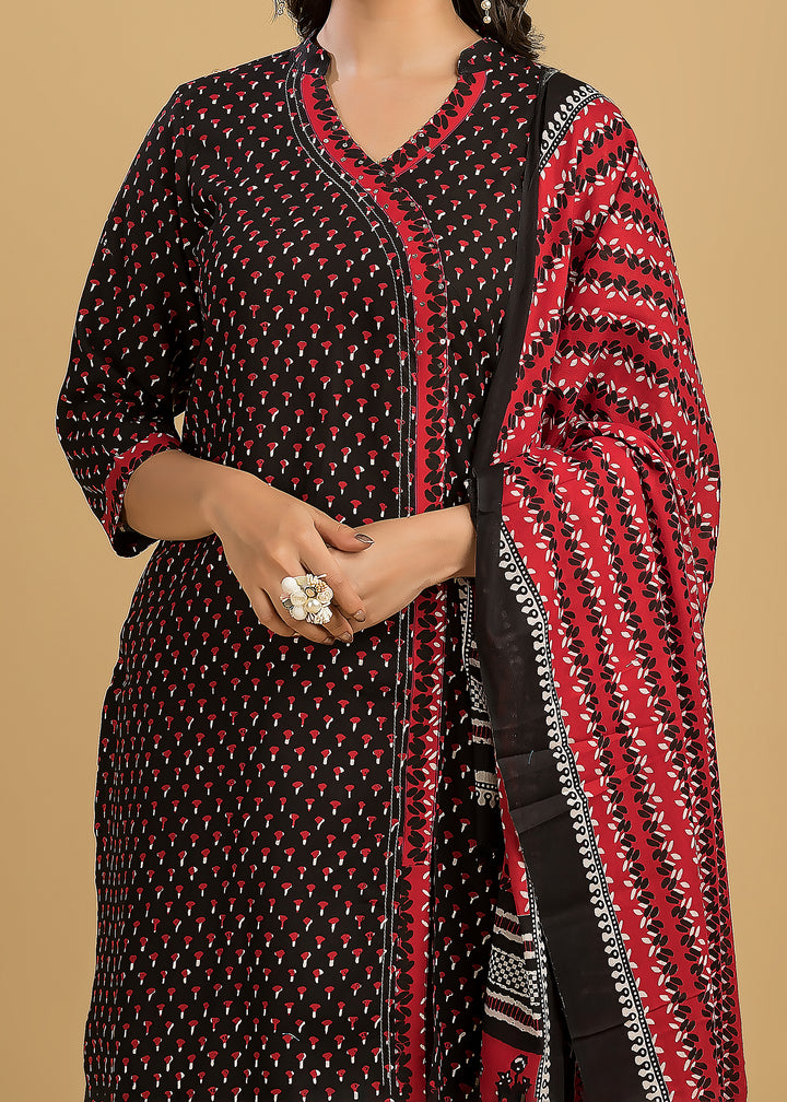 Breath Taking Angrakha Style Designer Kurti Set