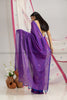 Purple Night - Khadi Cotton Saree