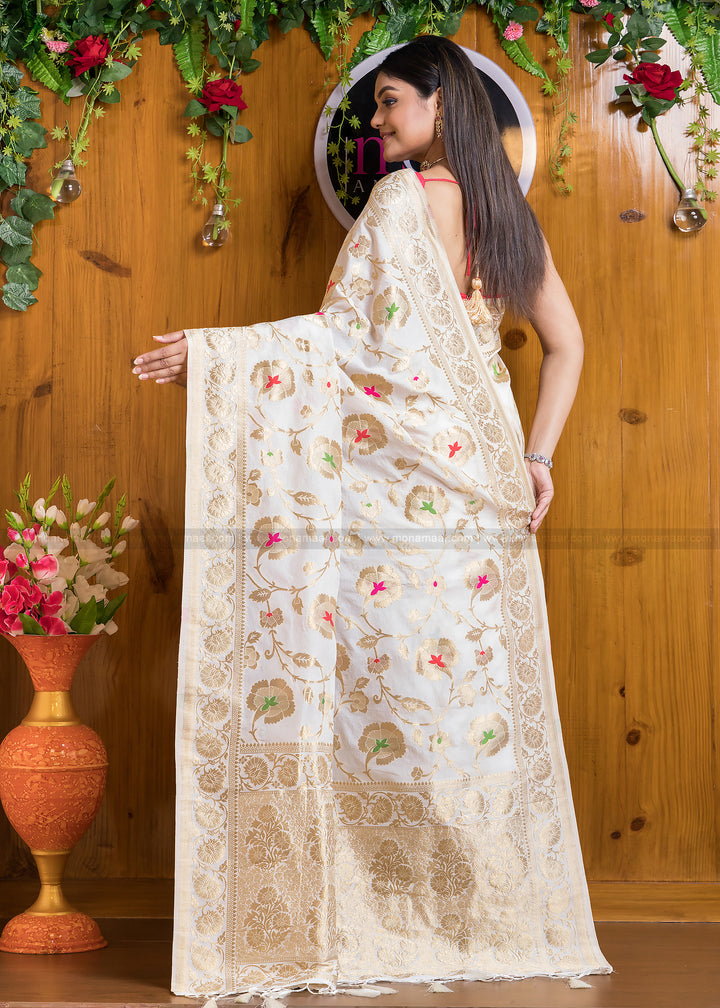 Meetha Attar Georgette Banarasi Silk Saree