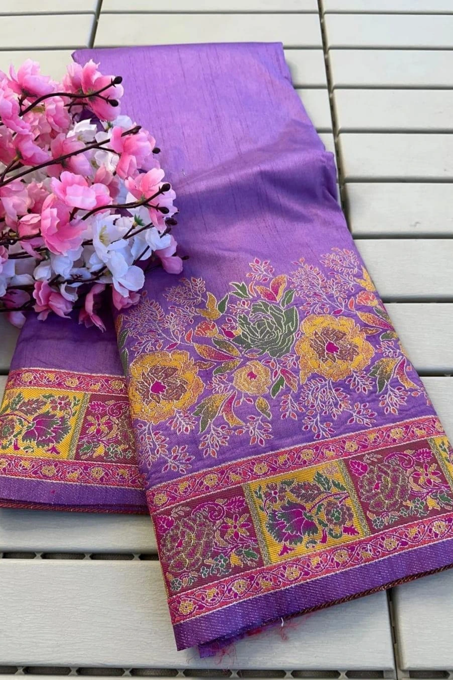 Sounds Of Weaving Pashmina Silk Saree