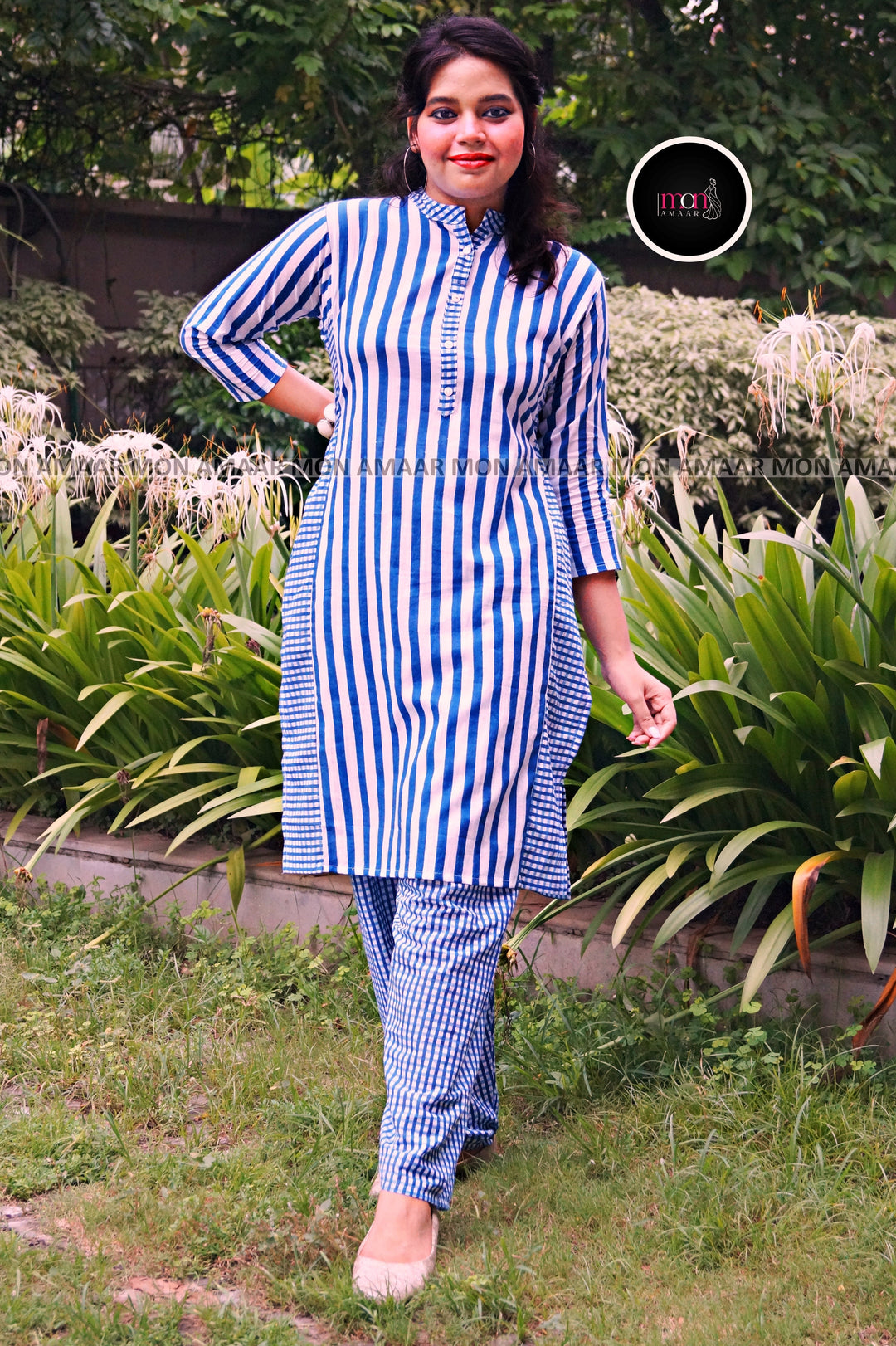 All Checked-Cotton Coord Set