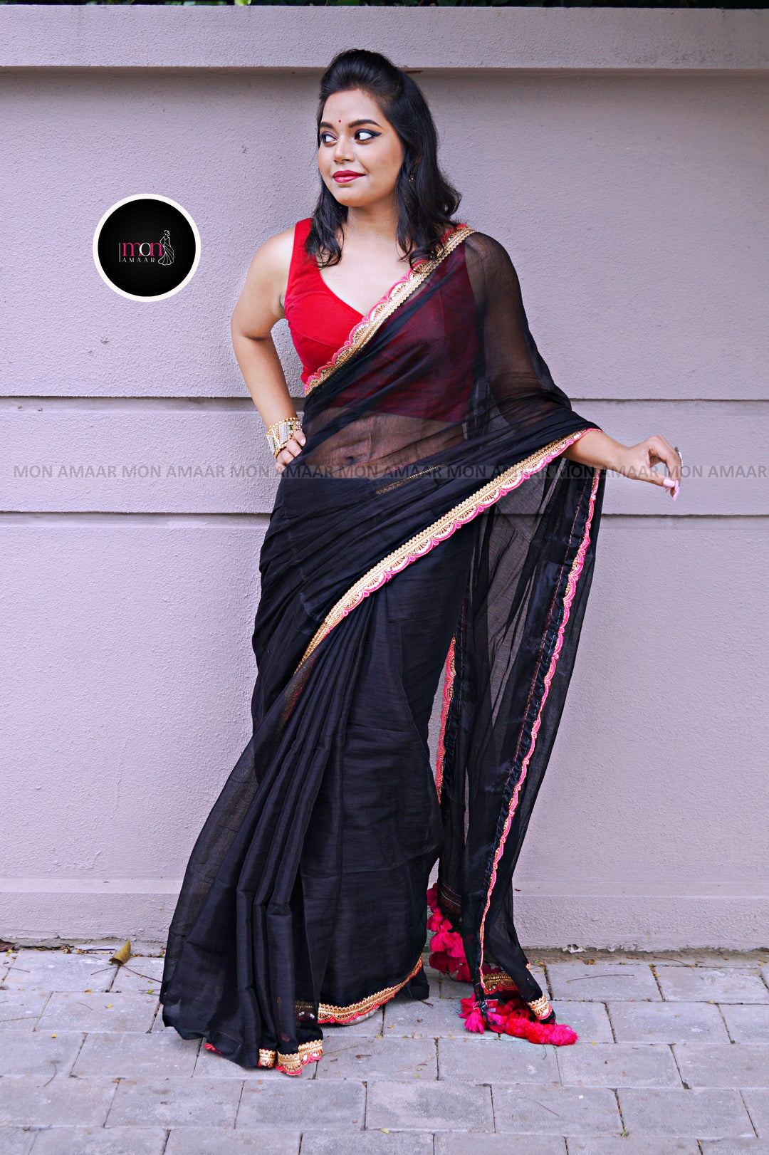 Amrithavarshini -Showers Of Nectar Cotton Tissue Saree