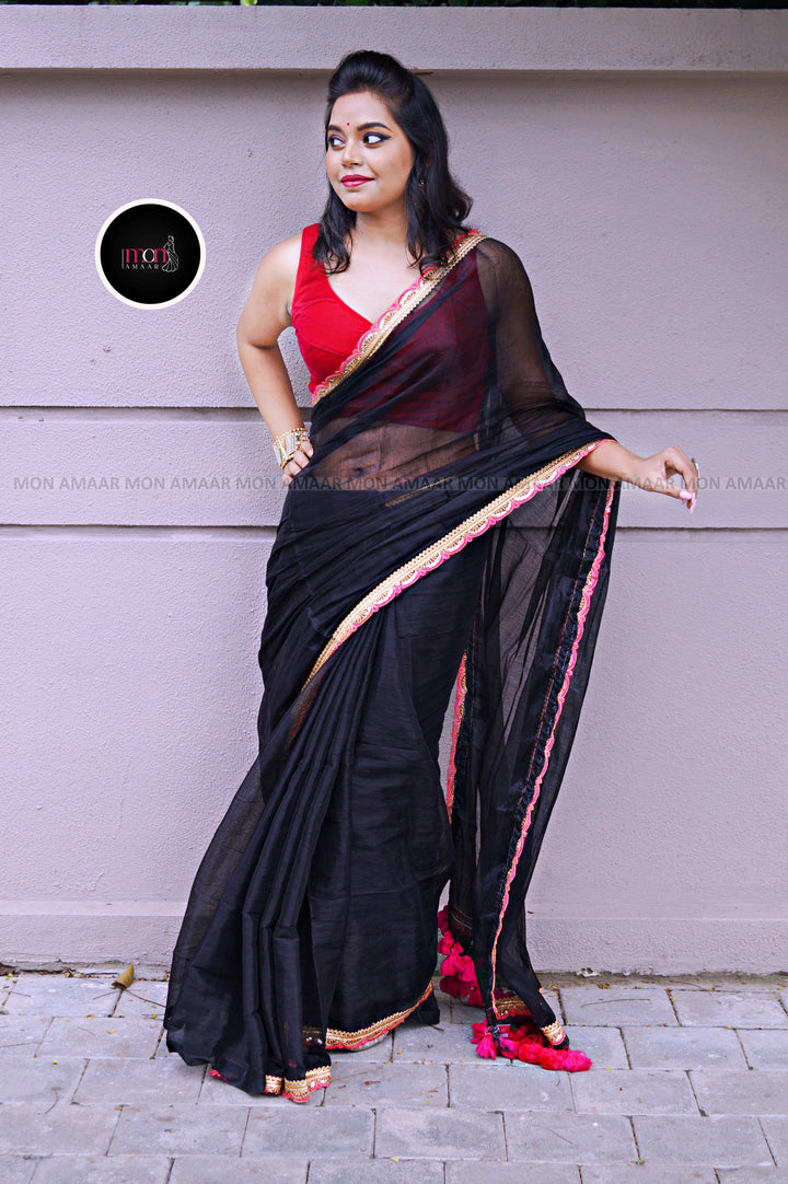 Amrithavarshini -Showers Of Nectar Cotton Tissue Saree