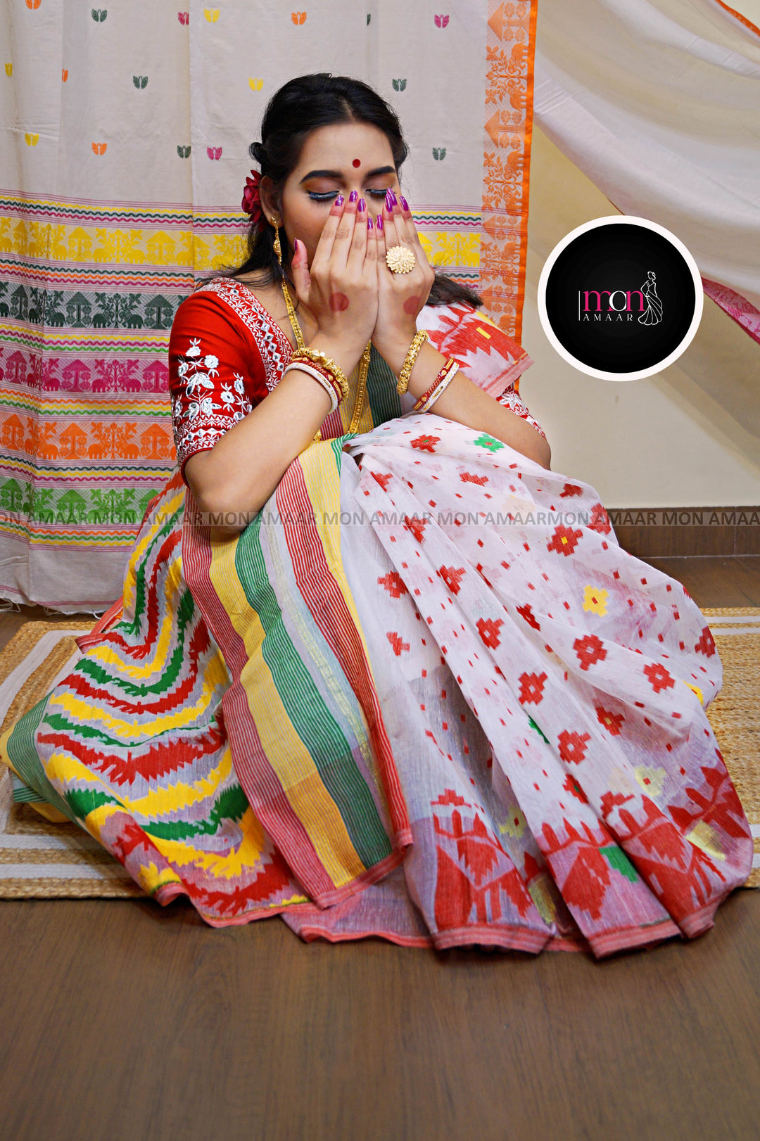 Devdas Ki Paro- Bangladeshi Style Dhakai Jamdani Saree
