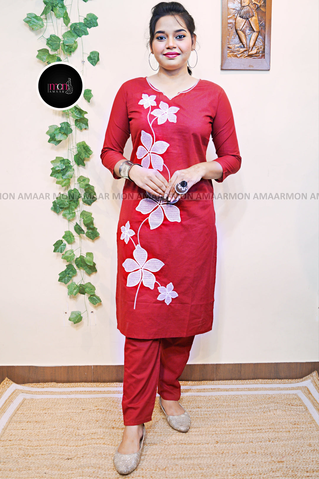 Beauty Of Flowers- Cotton Coord Set