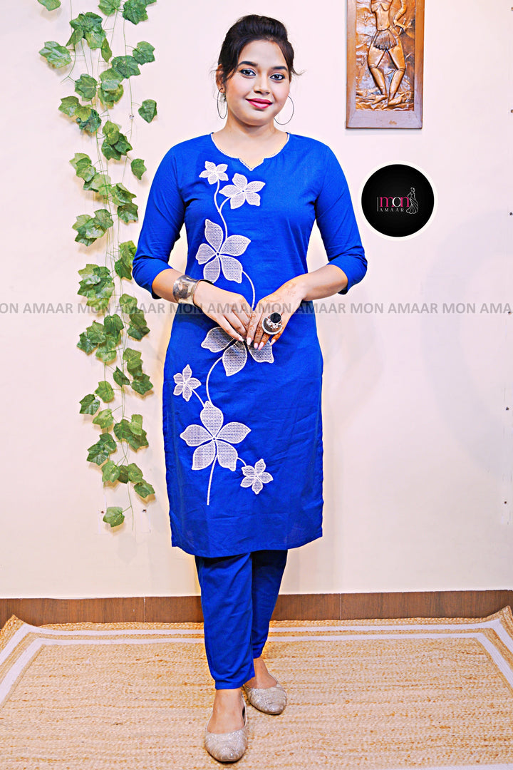 Beauty Of Flowers- Cotton Coord Set