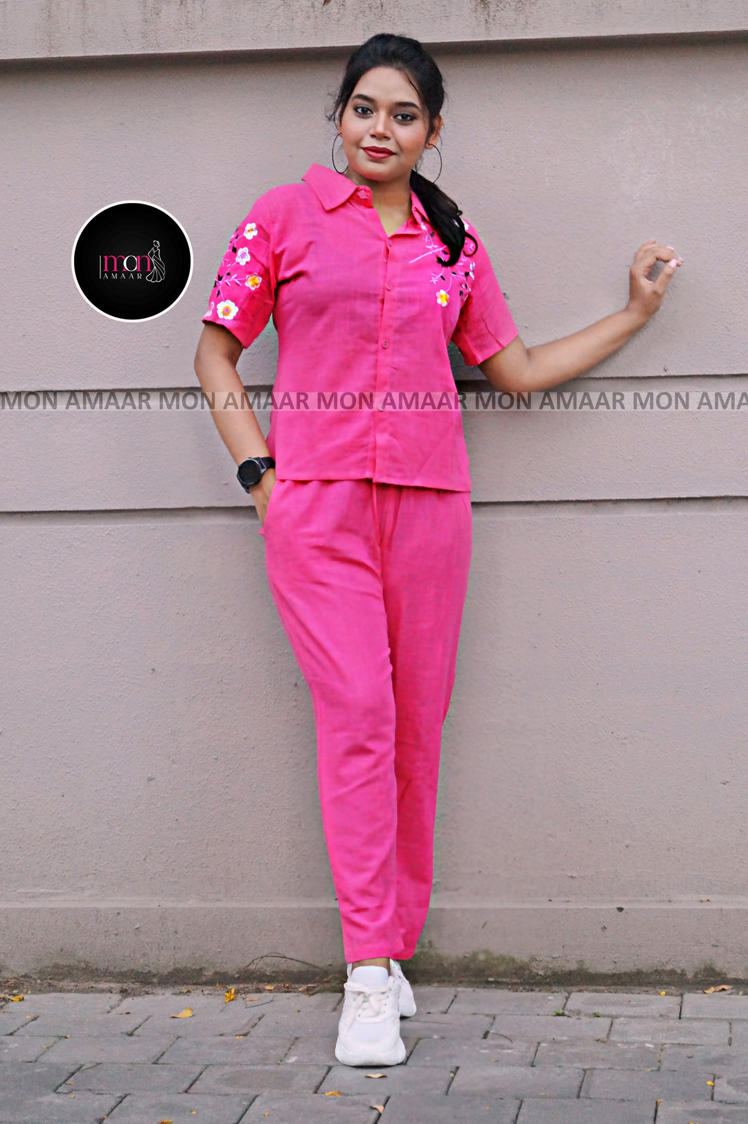 My Puja Glam Up-Cotton Coord Set