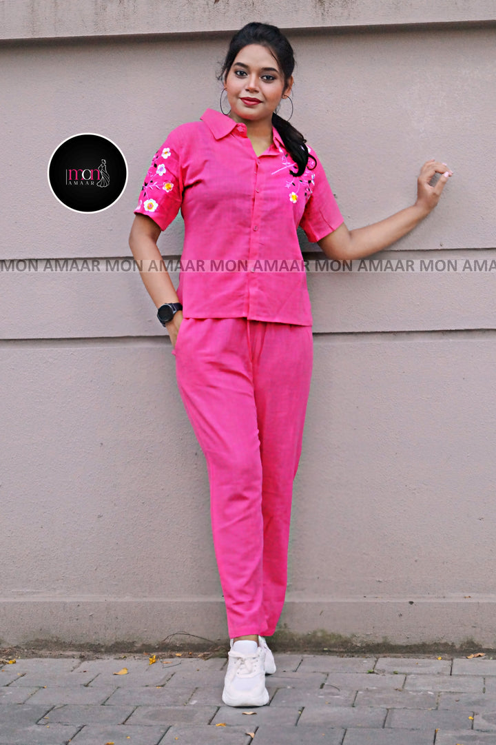 My Puja Glam Up-Cotton Coord Set