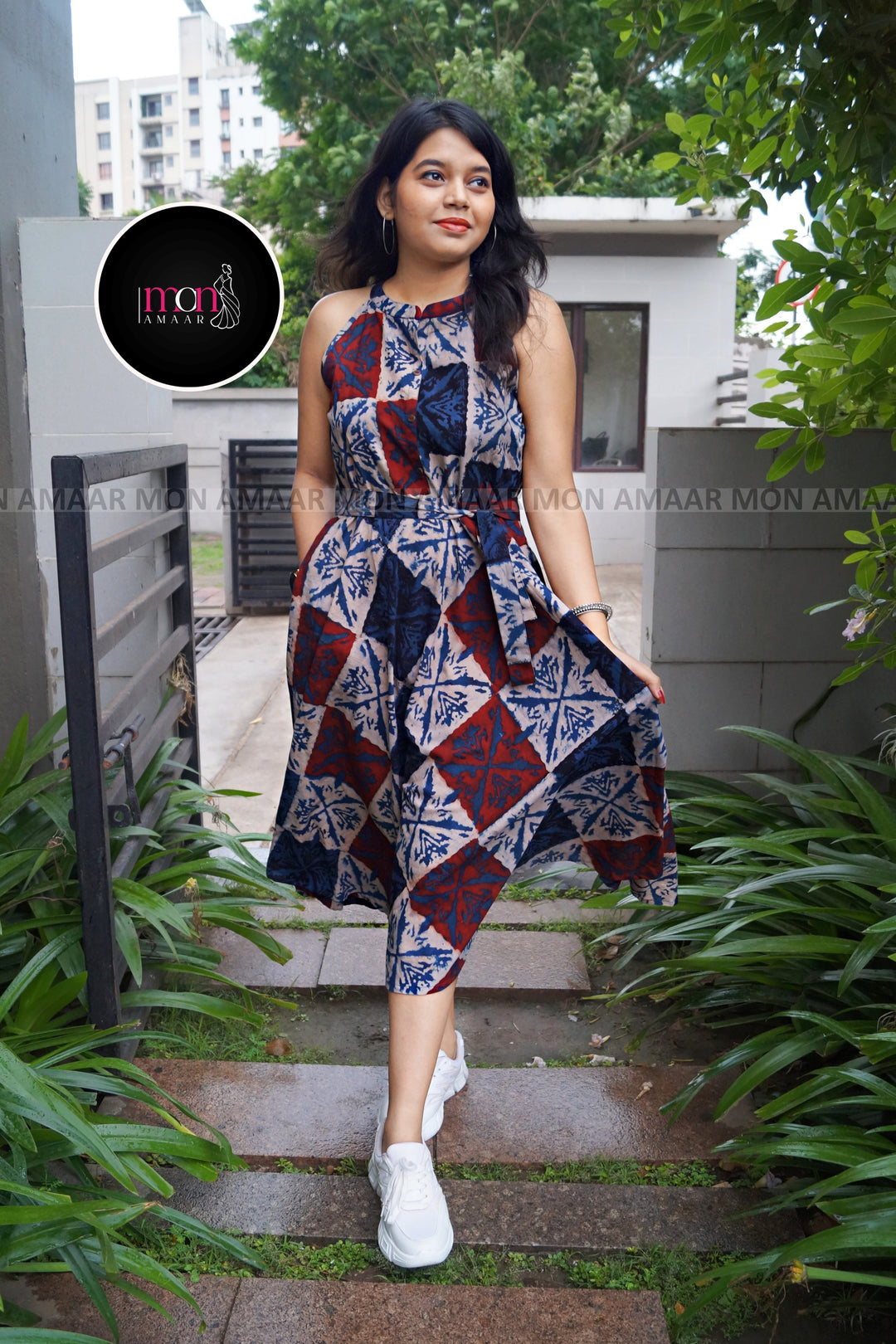 Zero-Waste Sustainable Long Handloom Dress