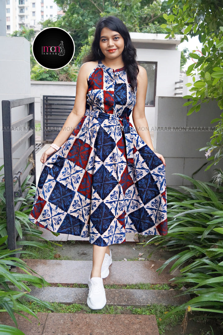 Zero-Waste Sustainable Long Handloom Dress