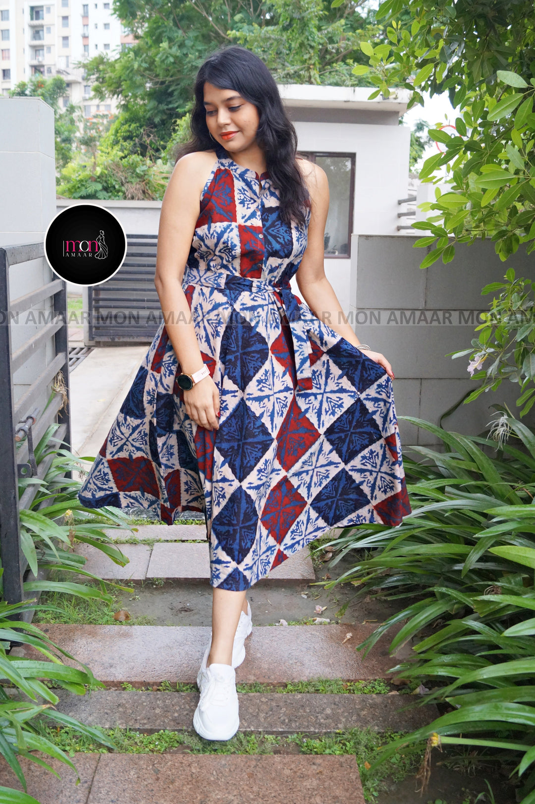 Zero-Waste Sustainable Long Handloom Dress