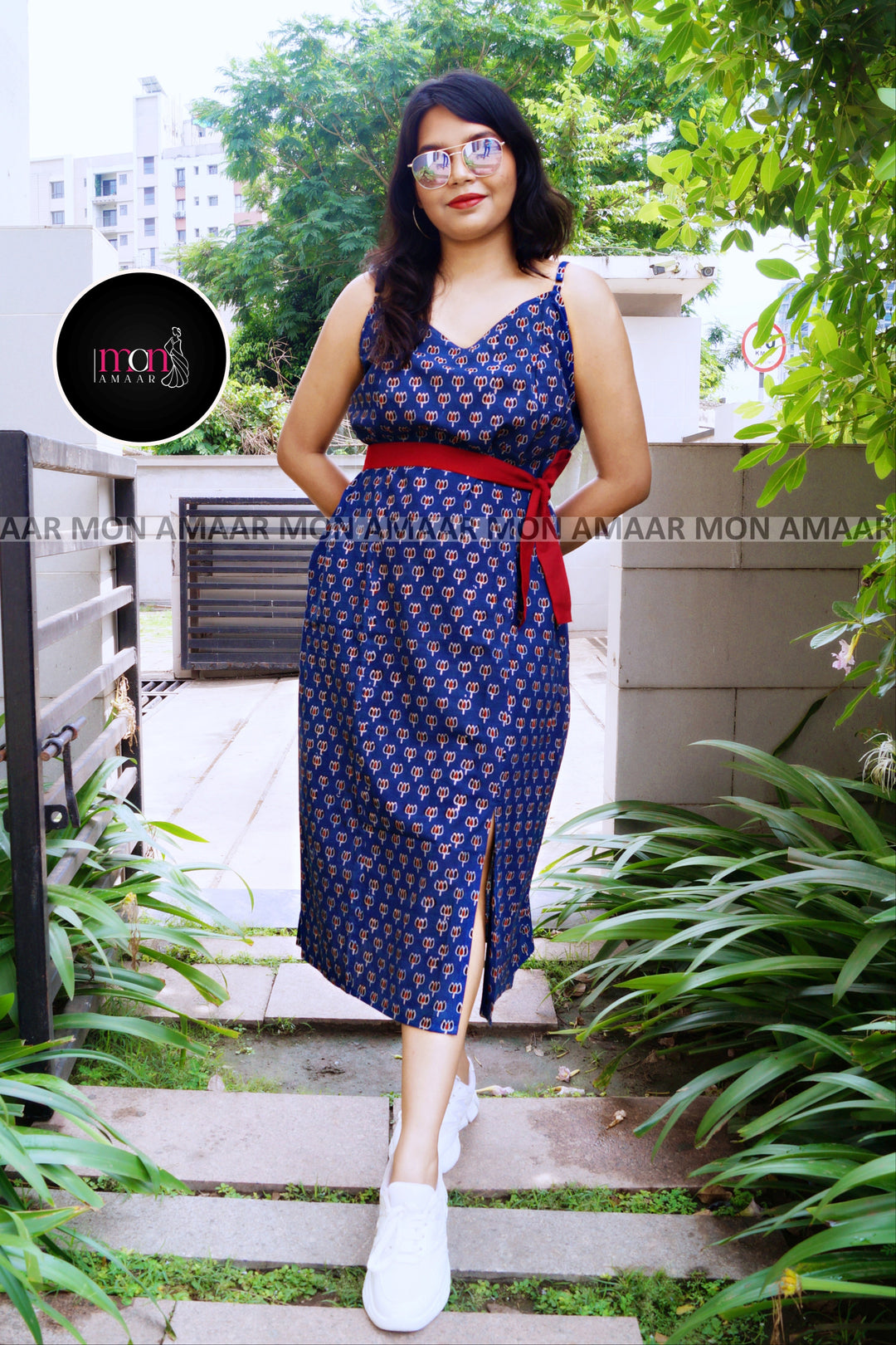 Summer Vacation- Sustainable  Handloom Dress