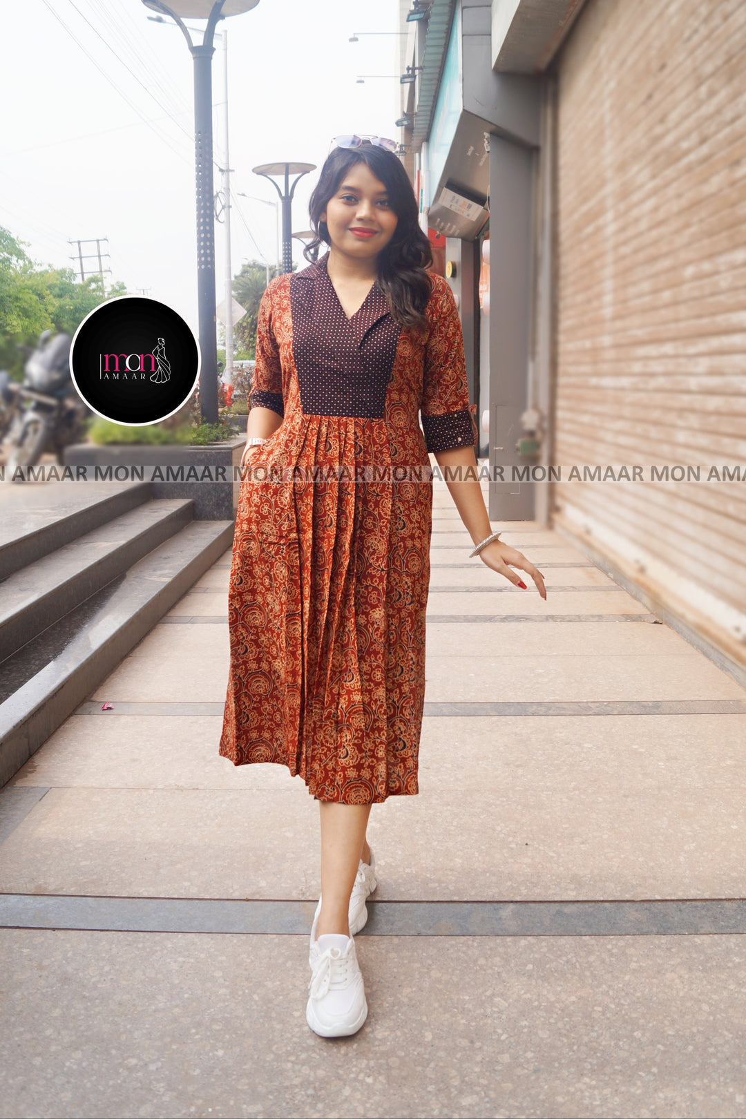 Rang Tarang -Sustainable Long Handloom Dress