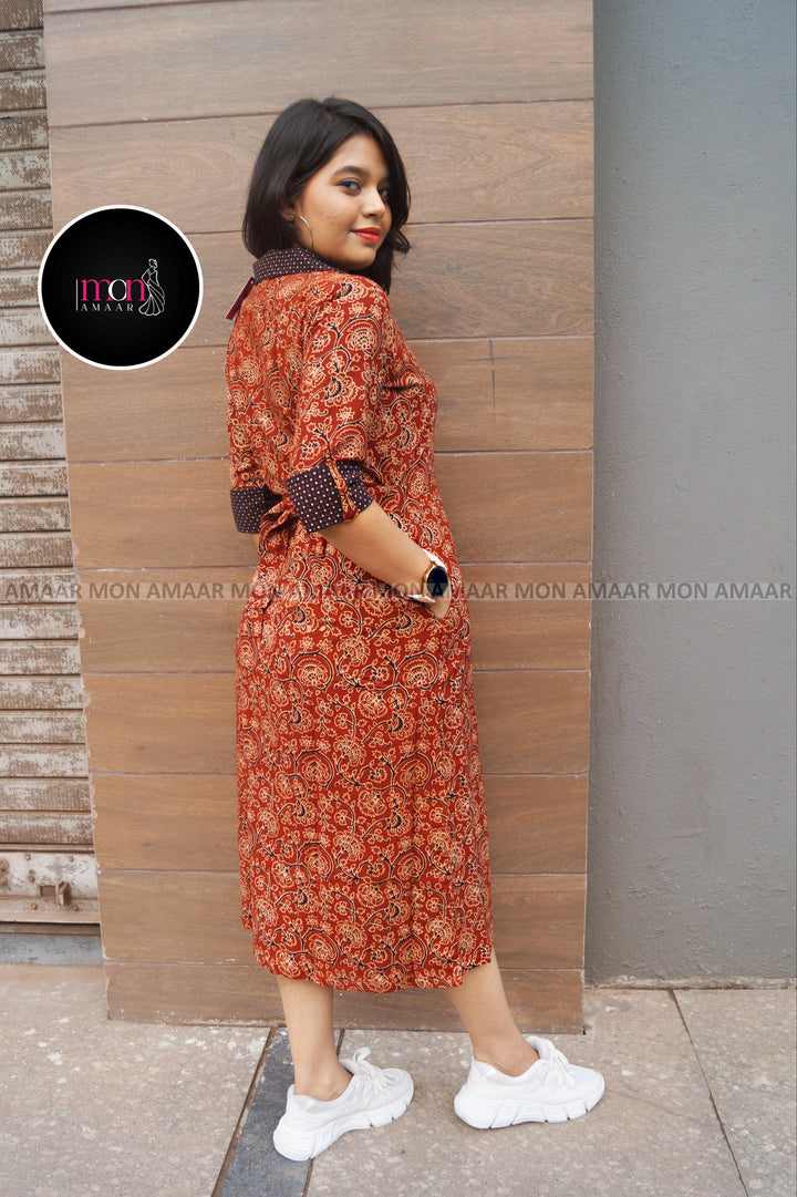 Rang Tarang -Sustainable Long Handloom Dress