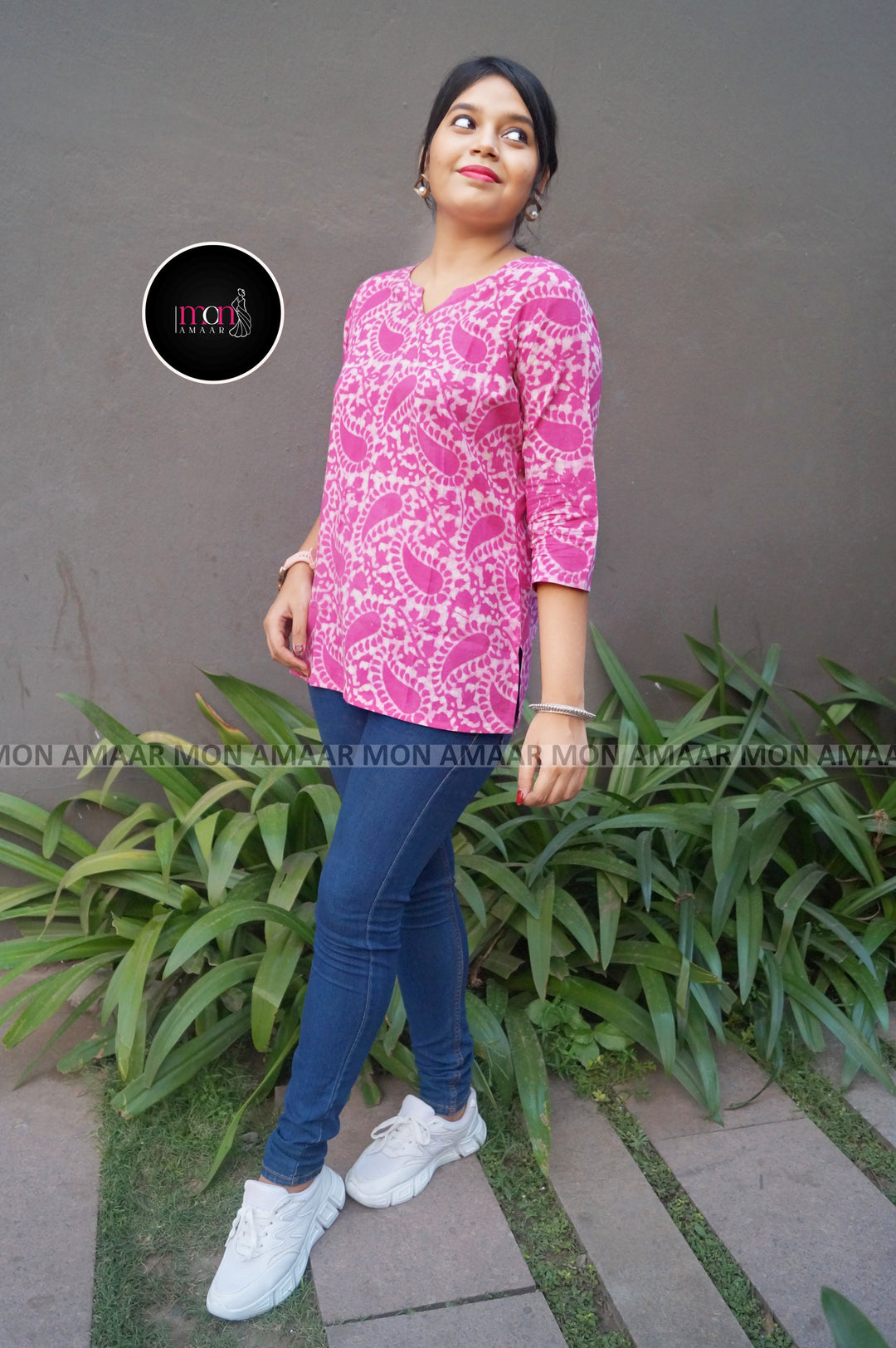 Instant Love-Sustainable Block Printed Ethnic Top