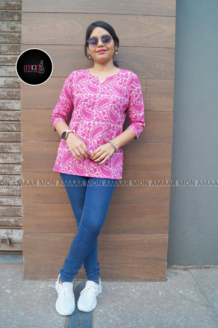 Instant Love-Sustainable Block Printed Ethnic Top