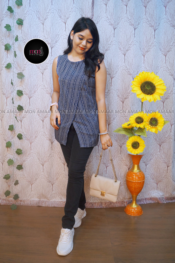 Top-Notch Sustainable Block Print Ethnic Short Kurti