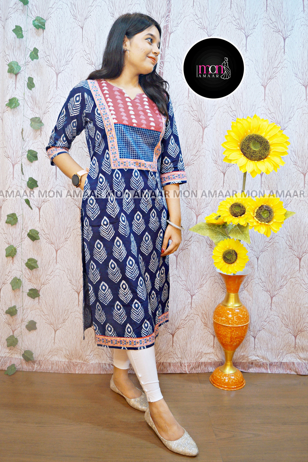 Nature Lover- Sustainable Hand Block Printed Kurti