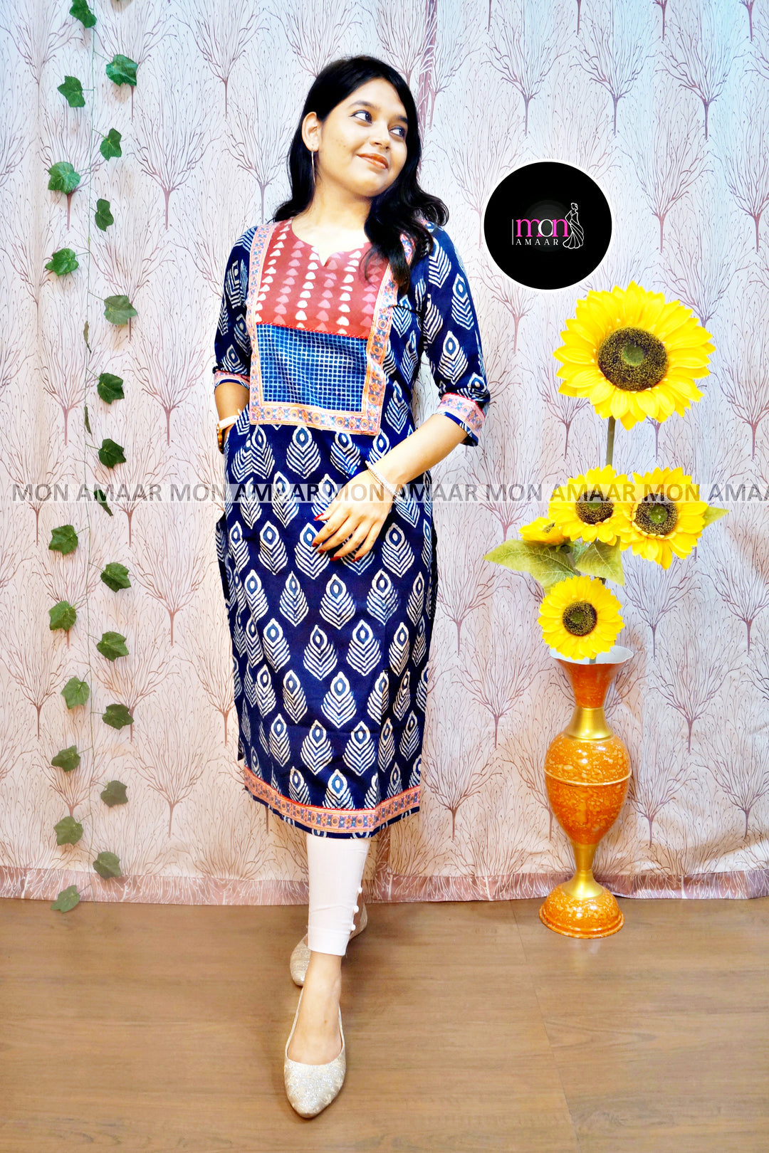 Nature Lover- Sustainable Hand Block Printed Kurti