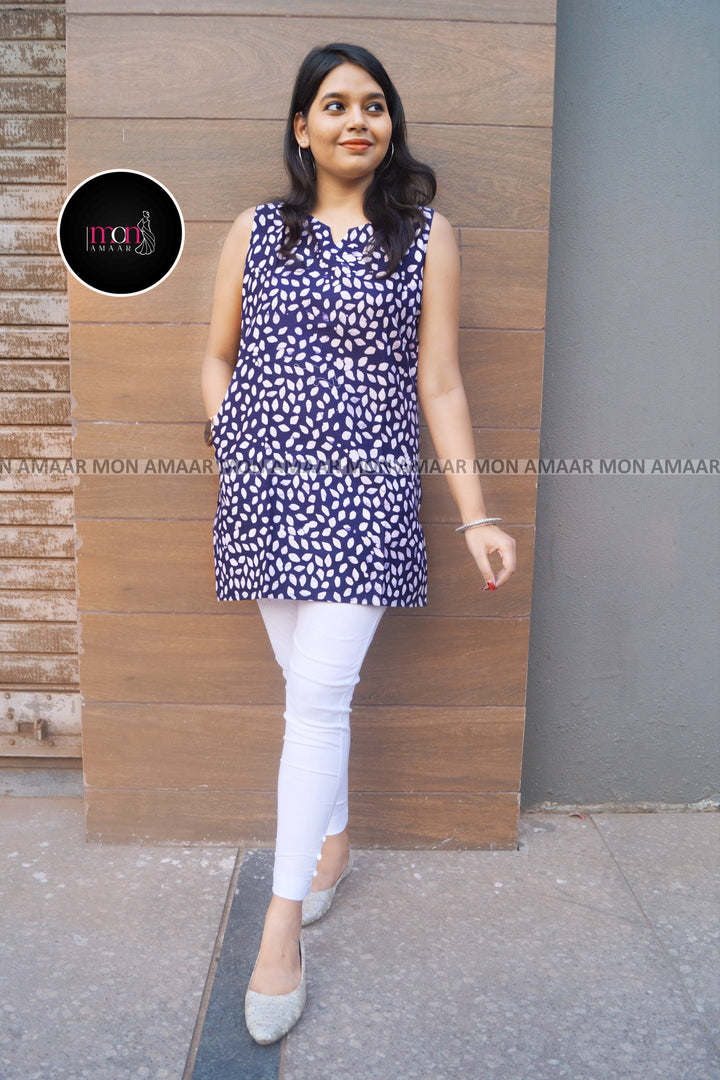 Dear Zindagi- Sustainable Block Print Ethnic Top