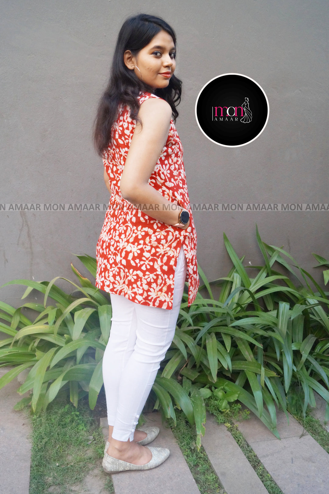 Dear Zindagi- Sustainable Block Print Ethnic Top