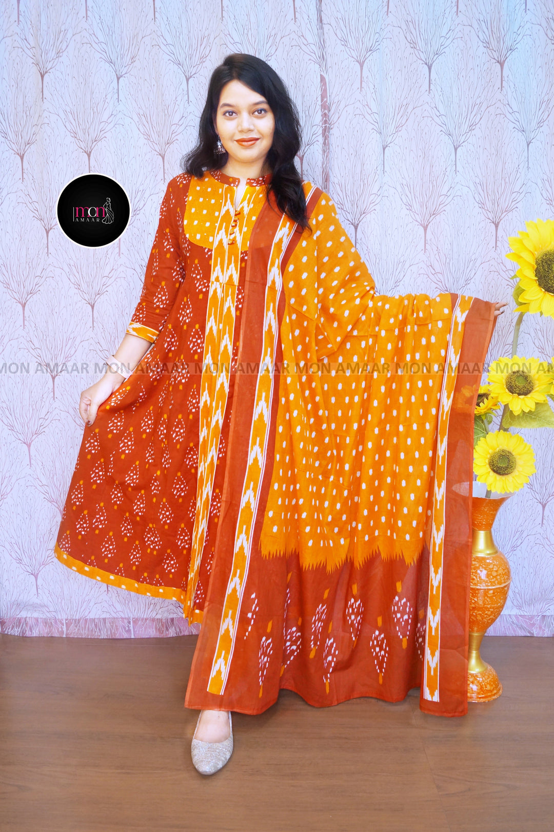 Versatile Elegance-Cotton Kurti Set