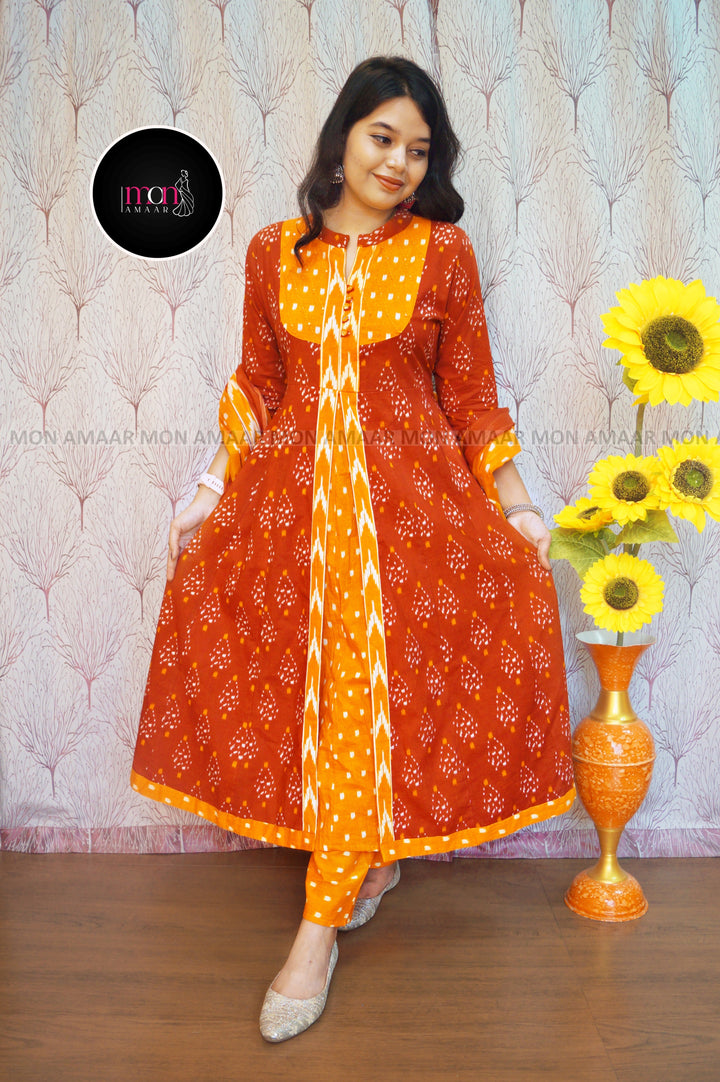 Versatile Elegance-Cotton Kurti Set