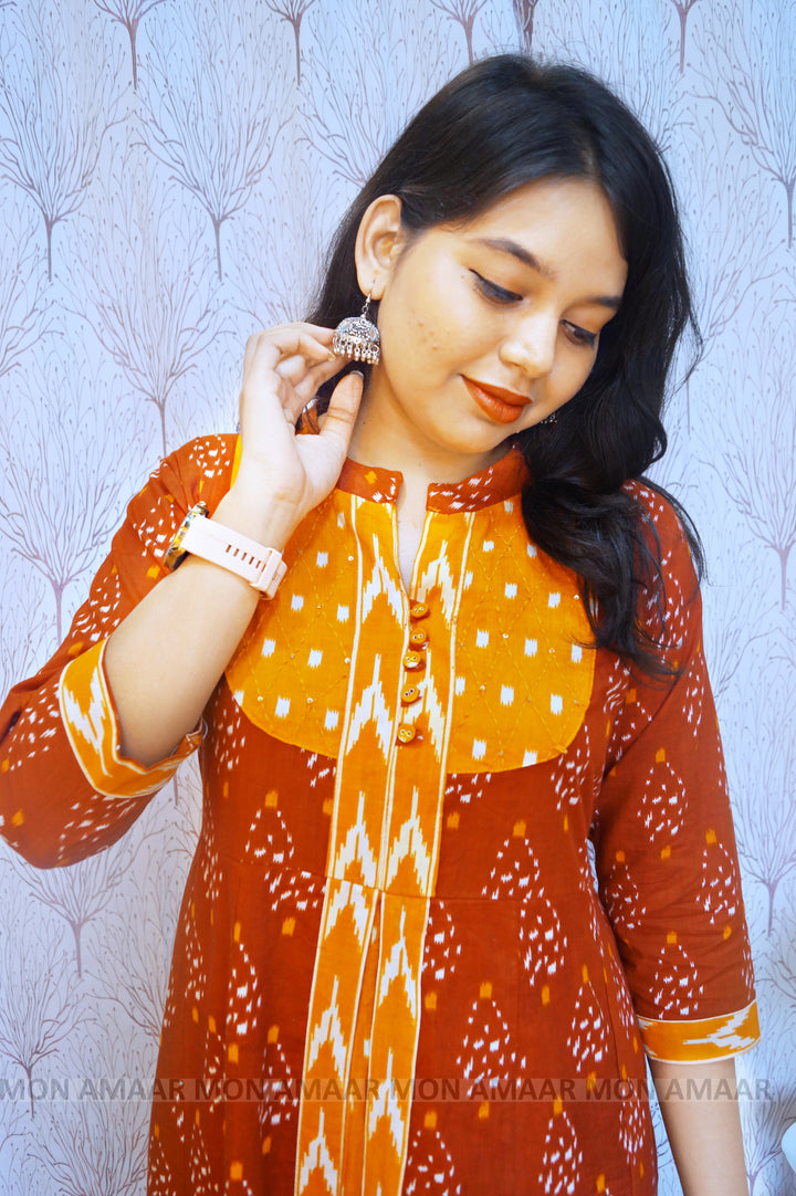 Versatile Elegance-Cotton Kurti Set