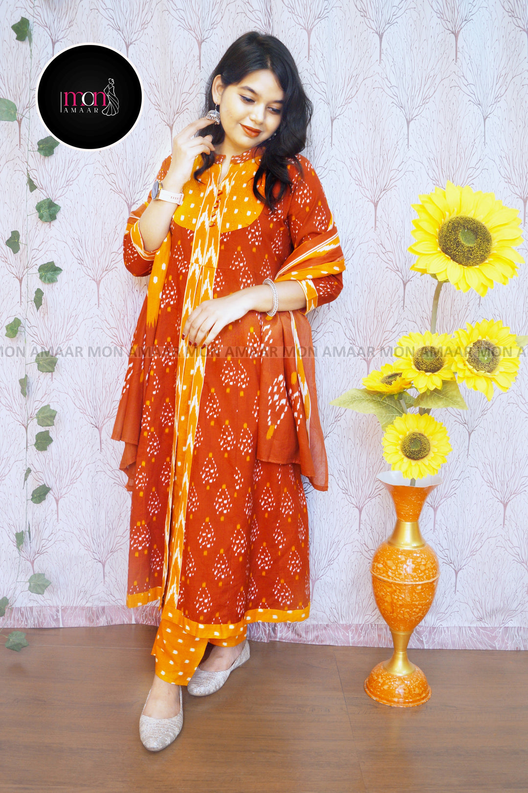 Versatile Elegance-Cotton Kurti Set