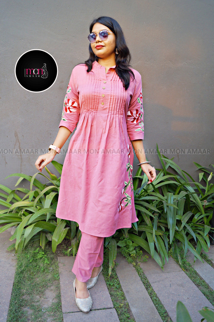 Diva In You-  Embroidered kurti set