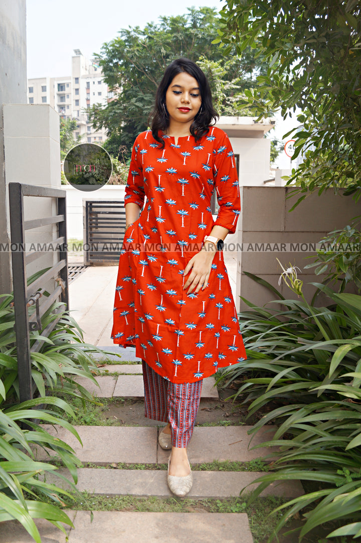 Blend With Love Cotton Kurti Set