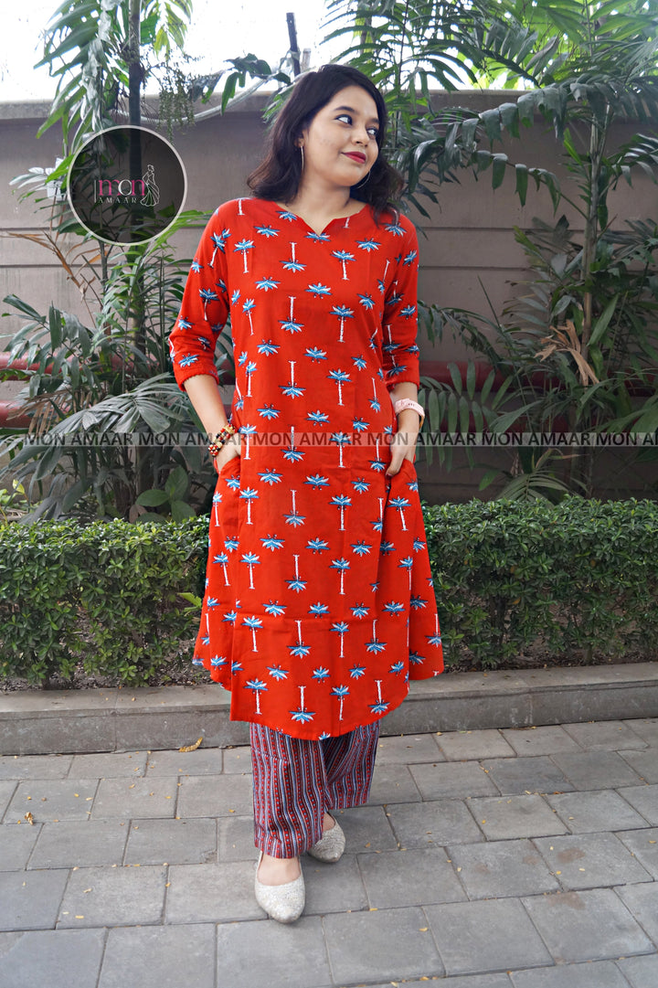 Blend With Love Cotton Kurti Set