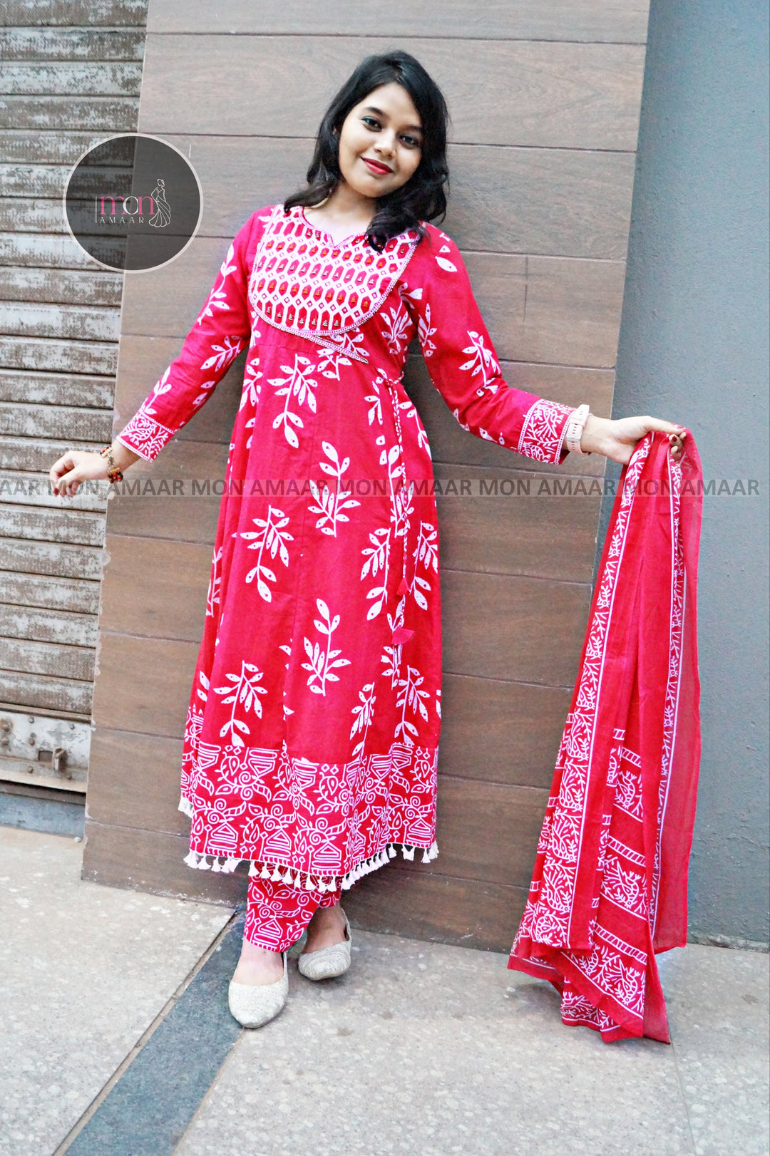 Blanket Of Color Cotton Kurti Set