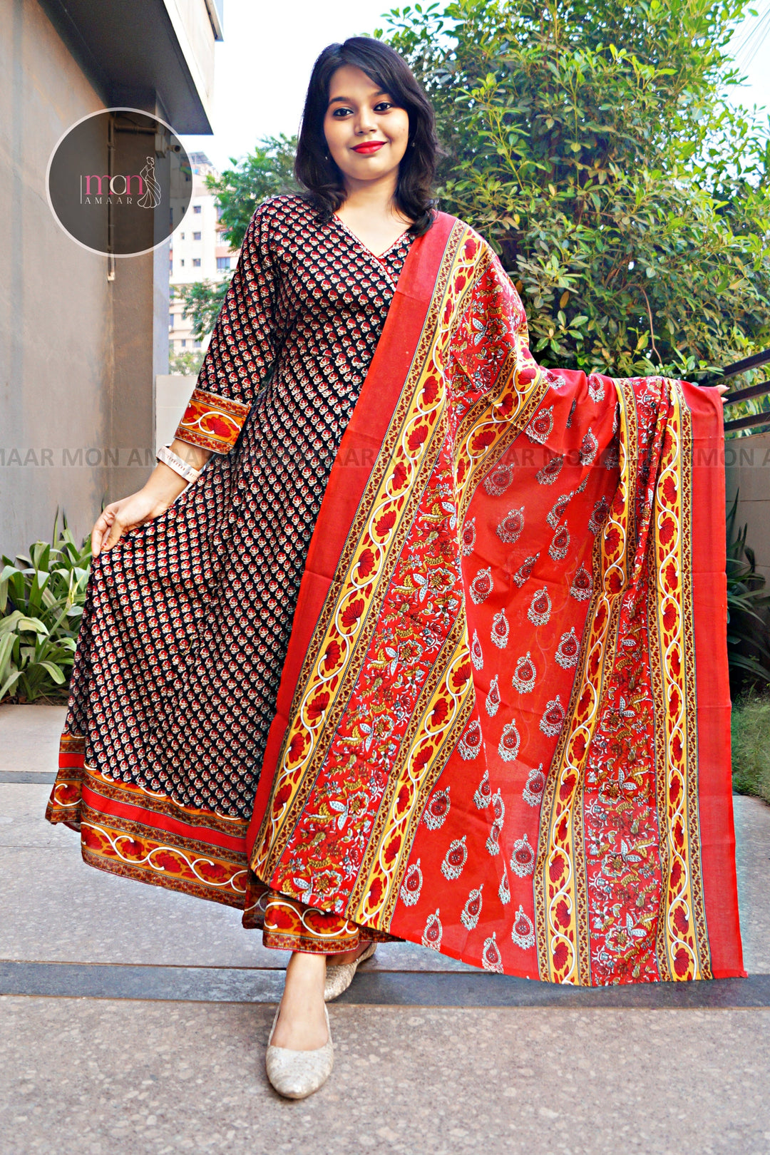 Creative Aura-Cotton Kurti Set