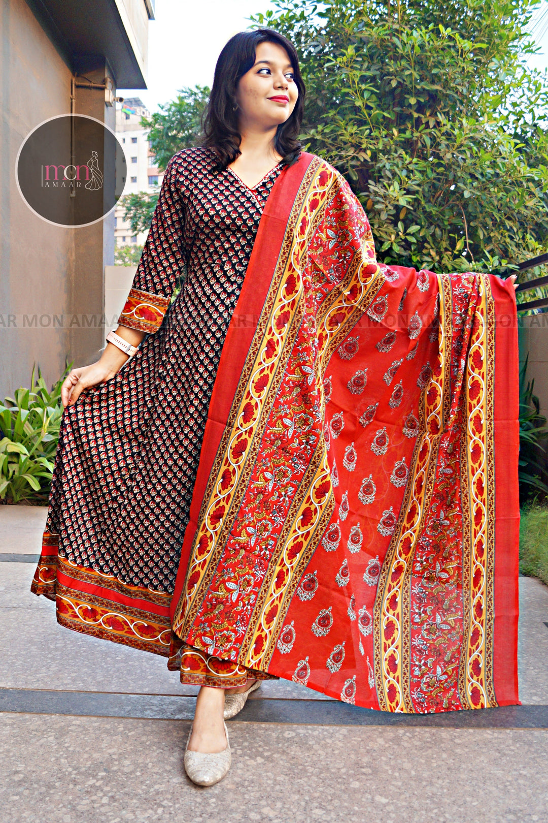 Creative Aura-Cotton Kurti Set