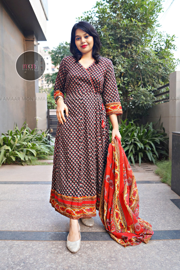 Creative Aura-Cotton Kurti Set