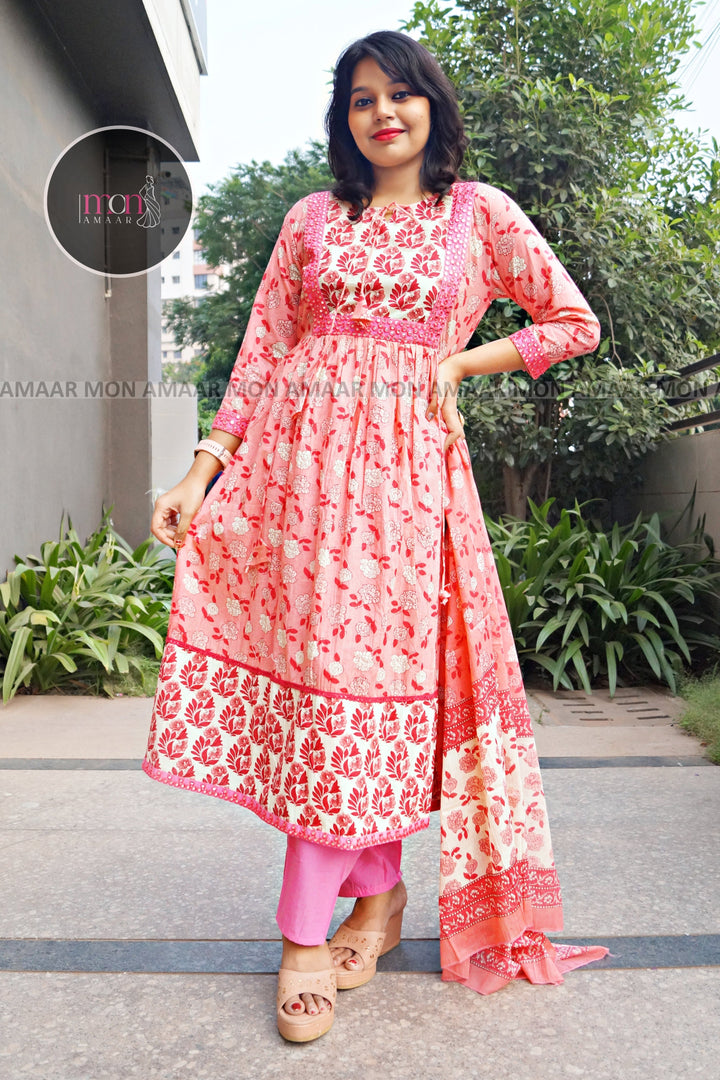 Dream Girl- Cotton Kurti Set