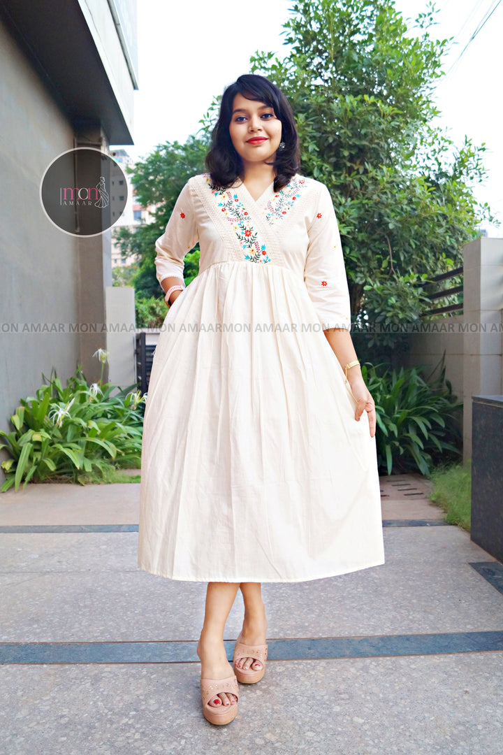 Bright At Night -Cotton Dress