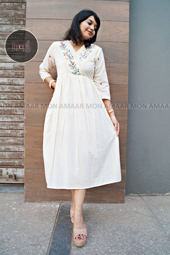 Bright At Night -Cotton Dress