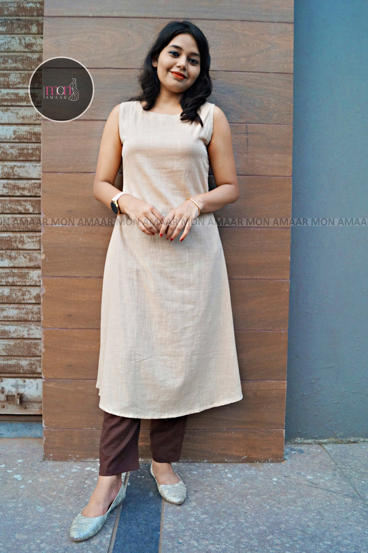 Having Fun- Cotton Kurti Set