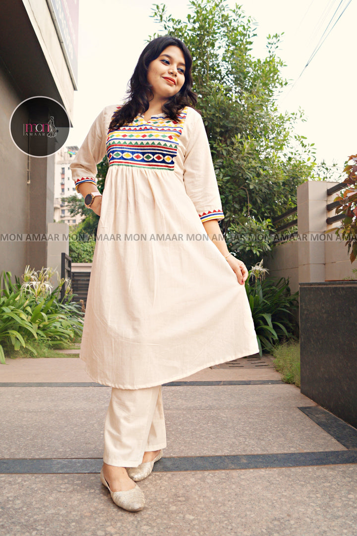 Smart Women- Cotton Kurti Set