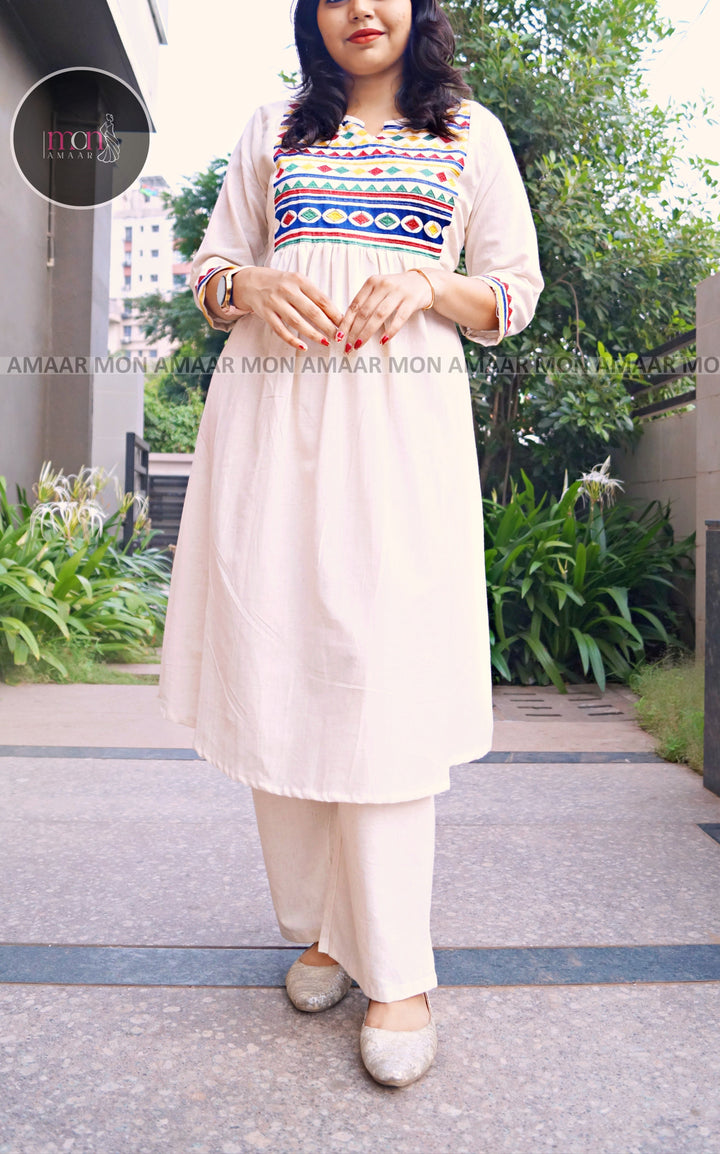 Smart Women- Cotton Kurti Set