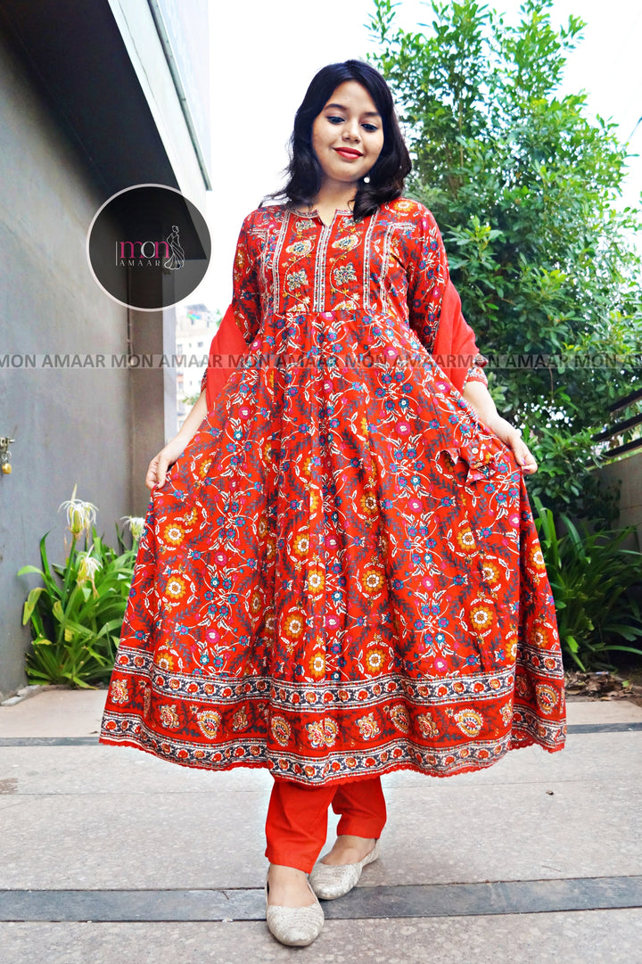 Wings Of Dream-Cotton Kurti Set