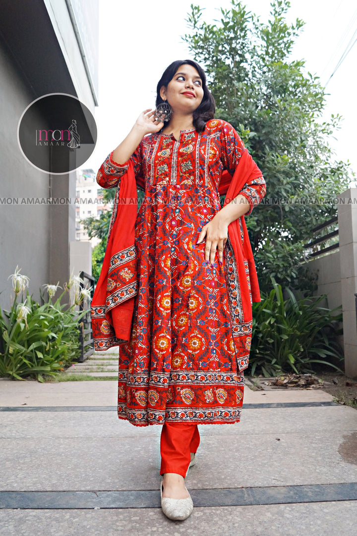 Wings Of Dream-Cotton Kurti Set