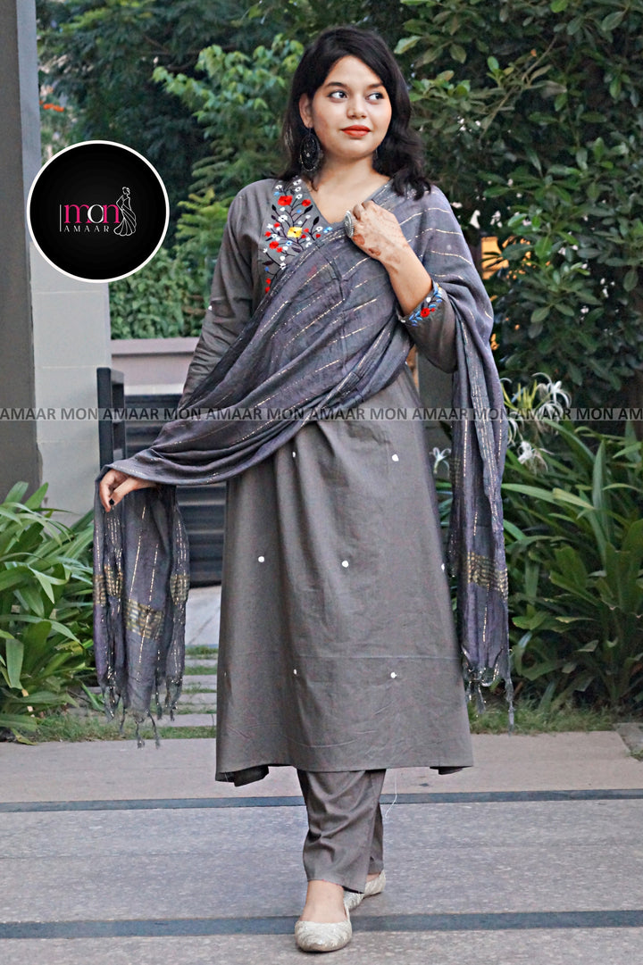 Sweet Moments- Cotton kurti Set