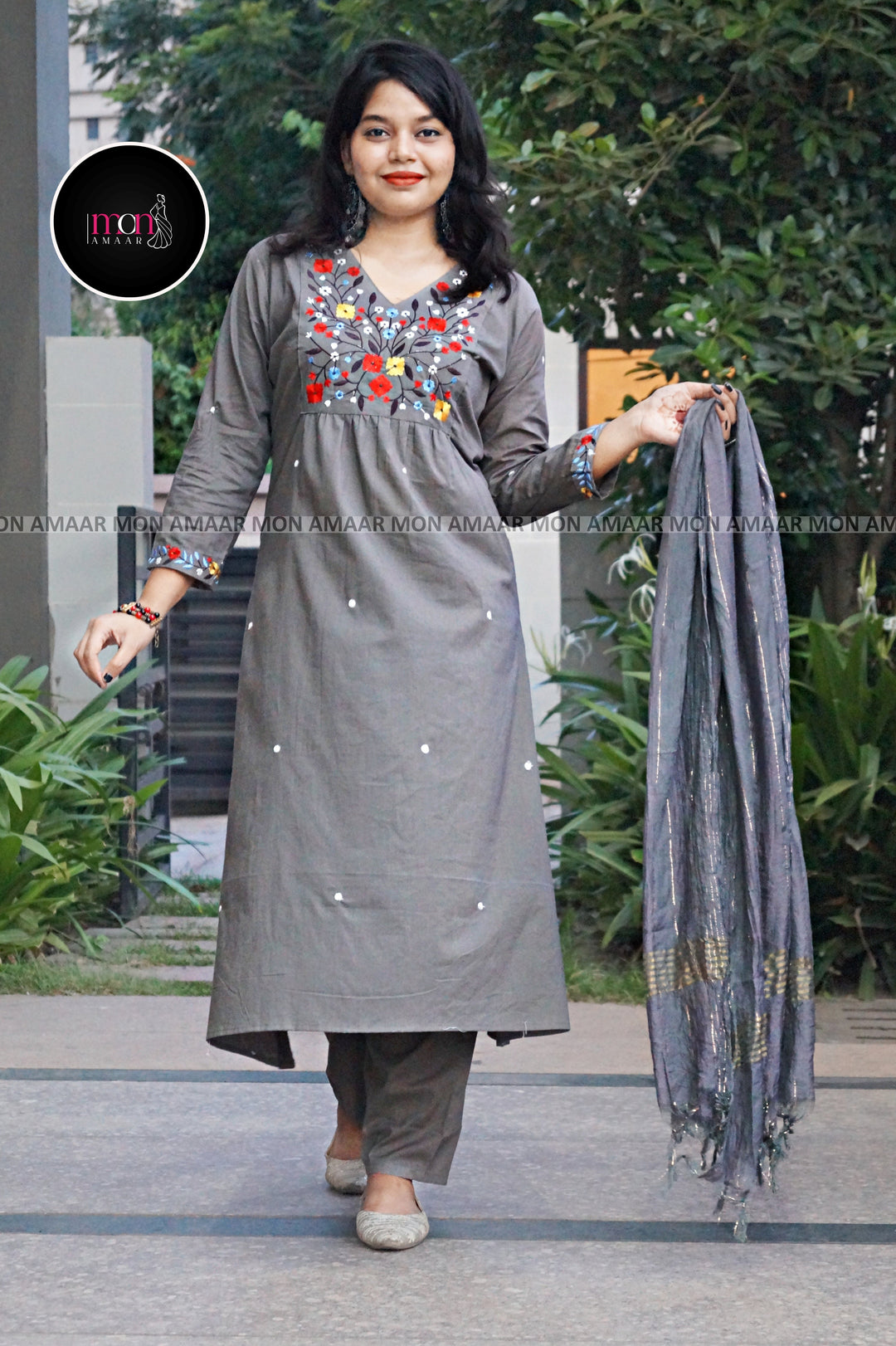 Sweet Moments- Cotton kurti Set