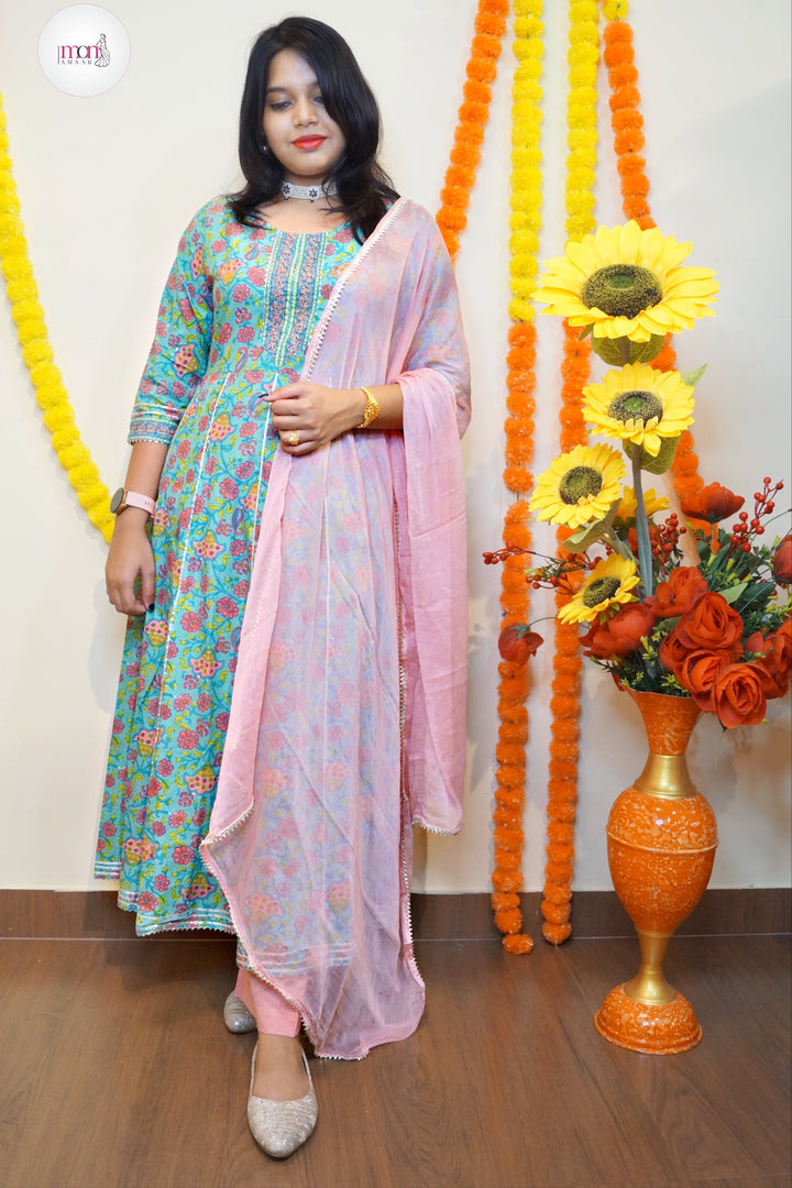 Girl With Dreams-  Frock style Suit Set