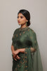 Designer Forest Green Organza silk saree